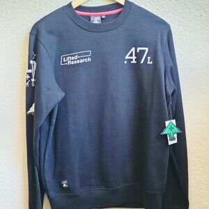 LRG Black & White CREW NECK SWEATER - Men's Small